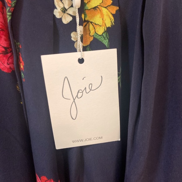 Joie Navy blue Silk halter blouse - Picture 5 of 6